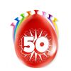 Cijferballonnen 50 jaar (8st)