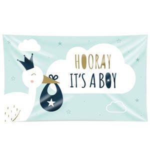 Gevel vlag baby boy XXL Gevel vlag baby boy XXL